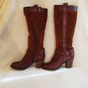 Leather naturalizer boots